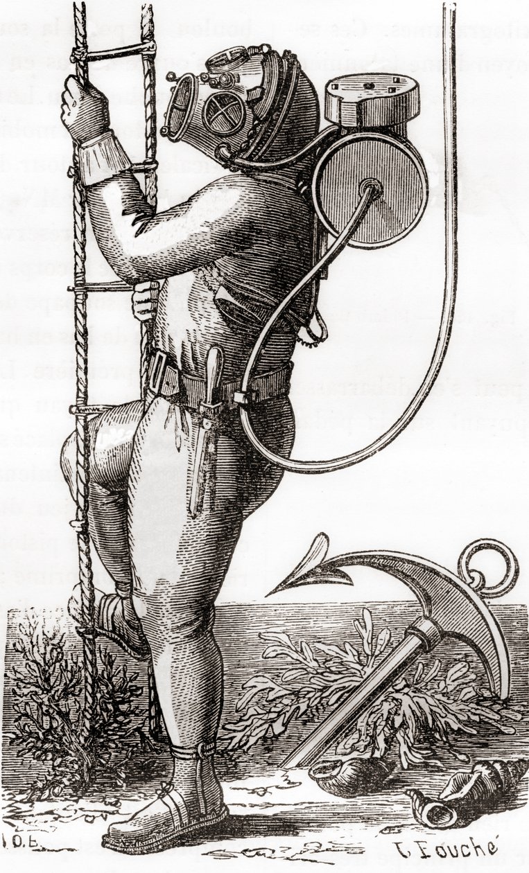 A 19th Century Deep Sea Diver, from 