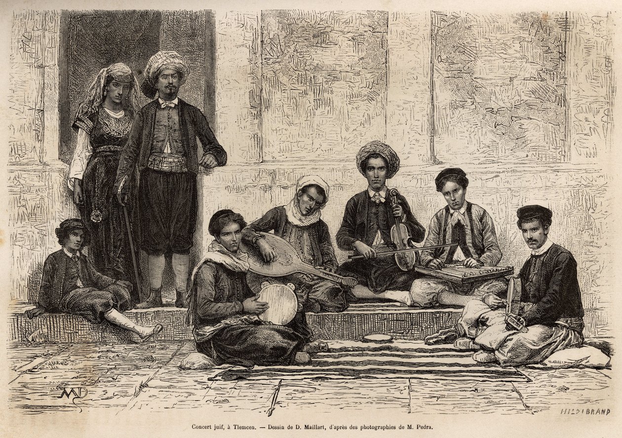 A Jewish Orchestra in Tlemcen by French School