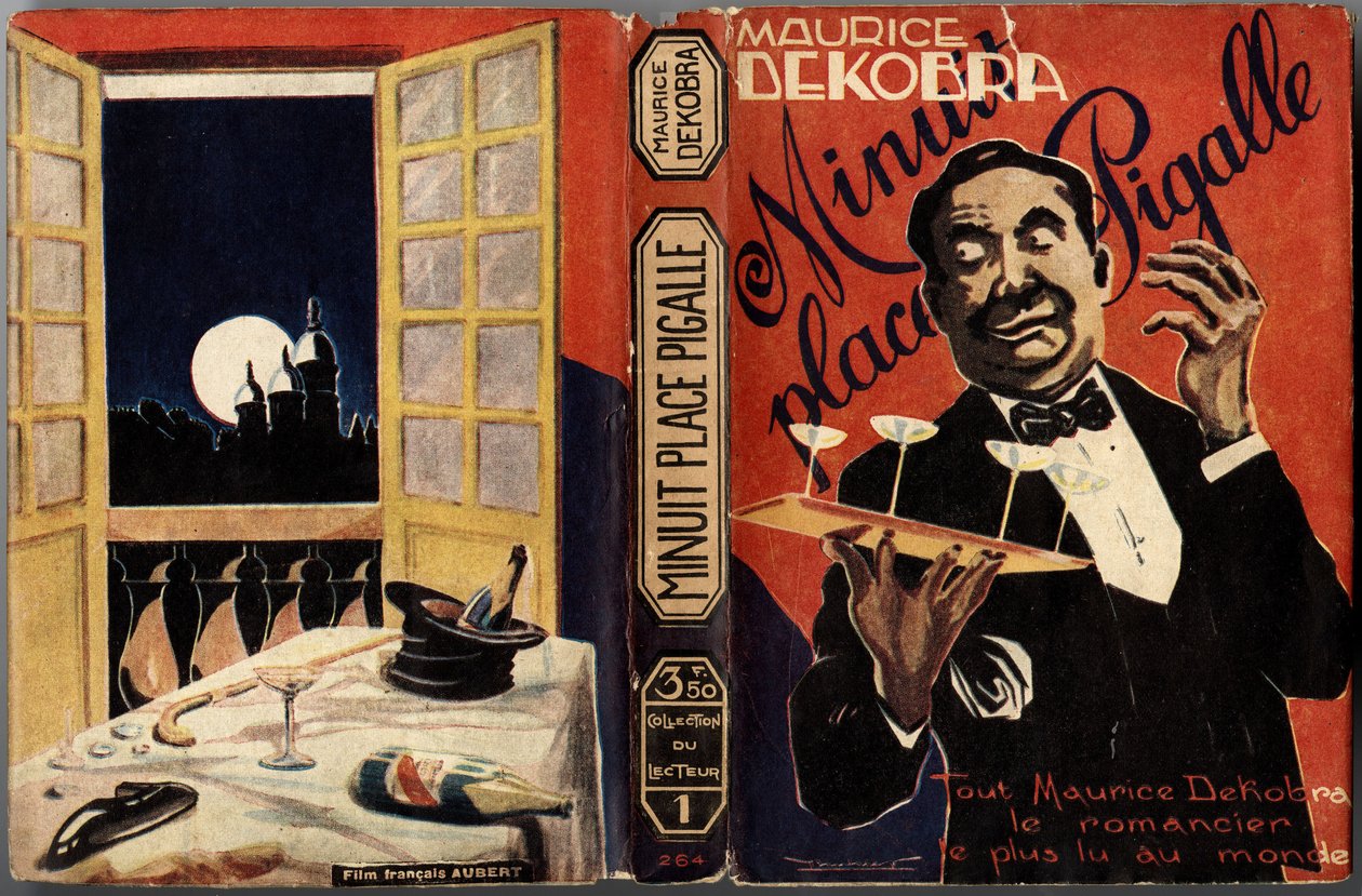 A Hotel Master Serving a Festive Table with Champagne, View of the Sacre Coeur (Paris) by French School