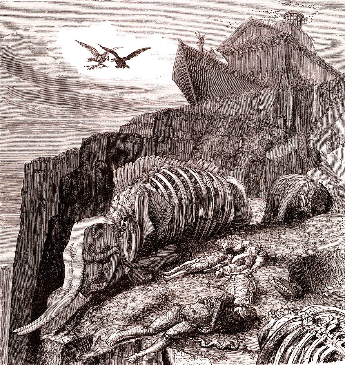 After the Flood (Bible) by French School