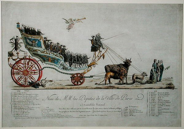 Allegorical representation of the Deputies of the City of Paris at the Assemblee Nationale by French School