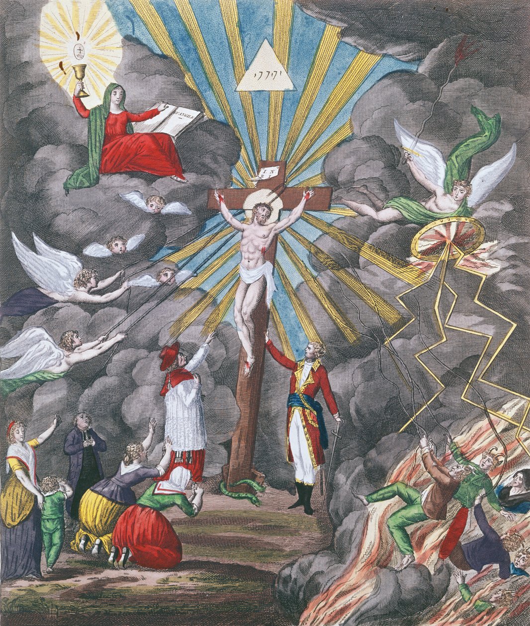 Allegory of the re-establishment of the Catholic religion in France in ...