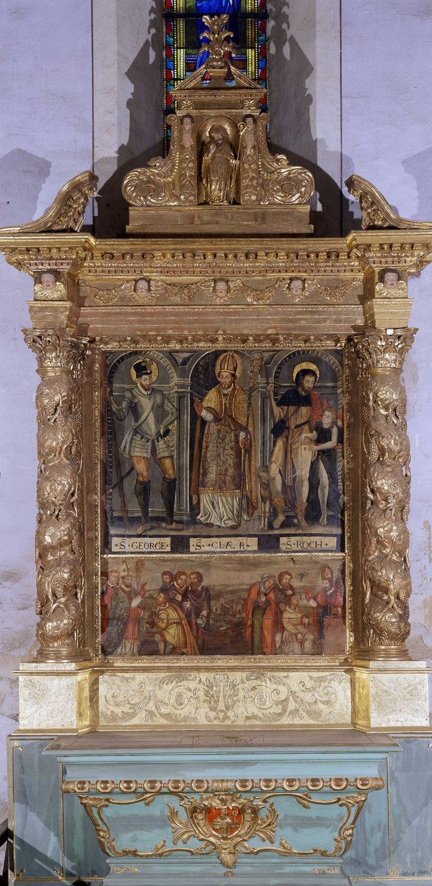 Altar Saint Clair (also called altar Saint Roch) by French School