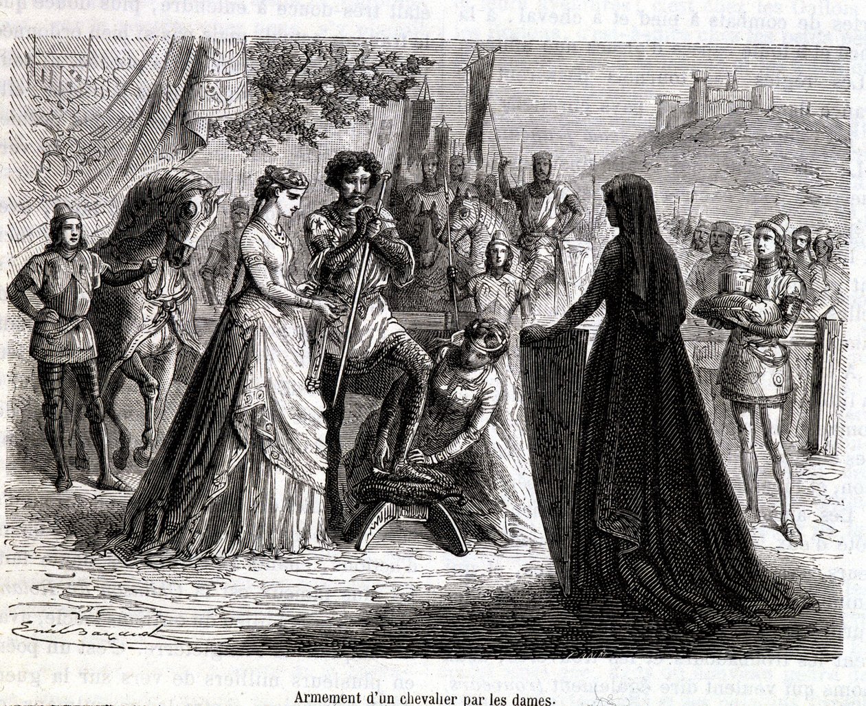 Arming a Knight by Ladies in the 11th Century - in 