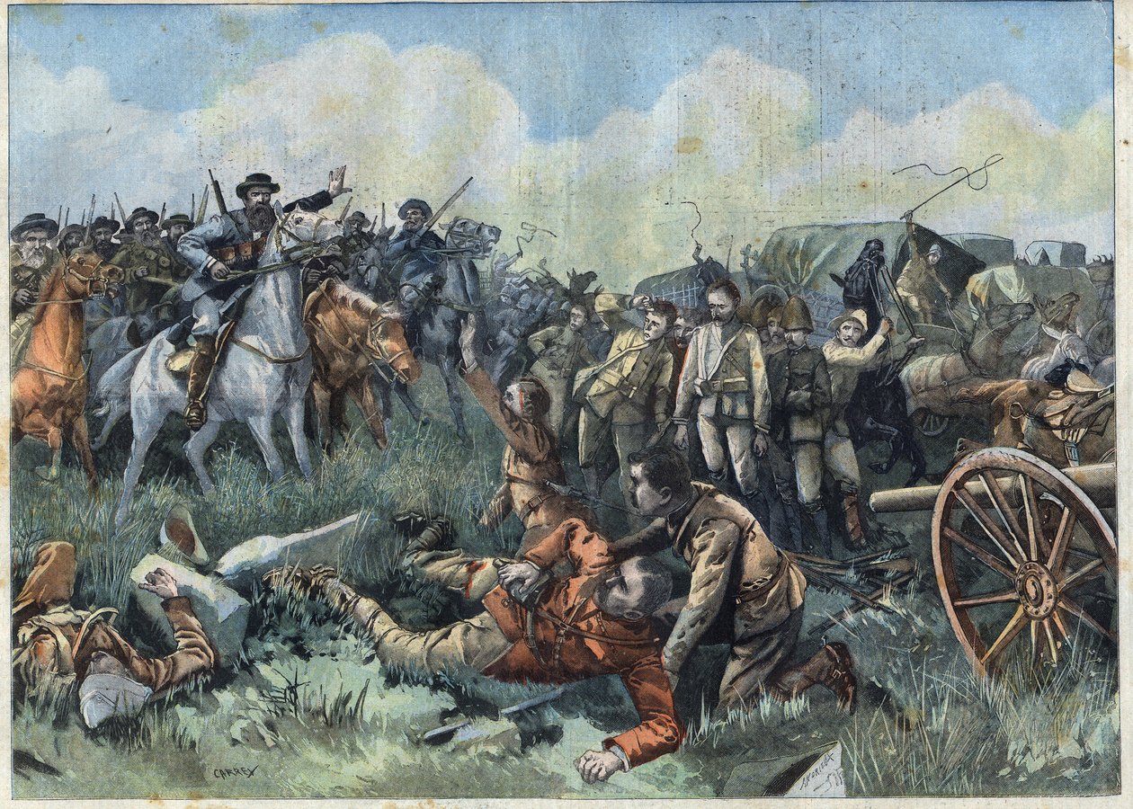 Boer War: British defeat at Tweebosch on March 7 by French School