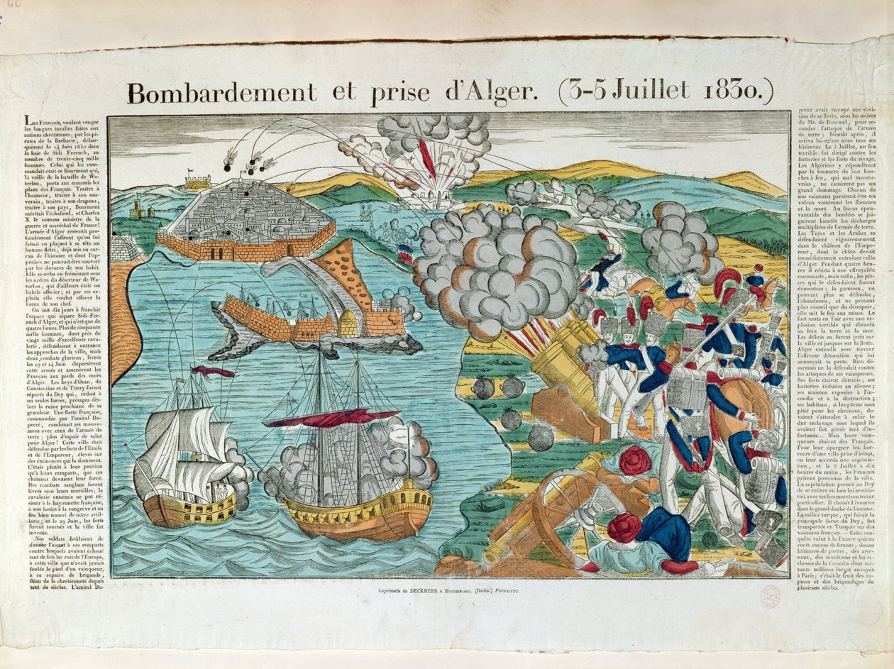 Bombardment and Siege of Algiers by French School