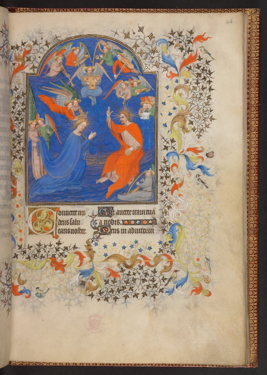 Book of Hours, Add MS 32454 f.46r, France by French School