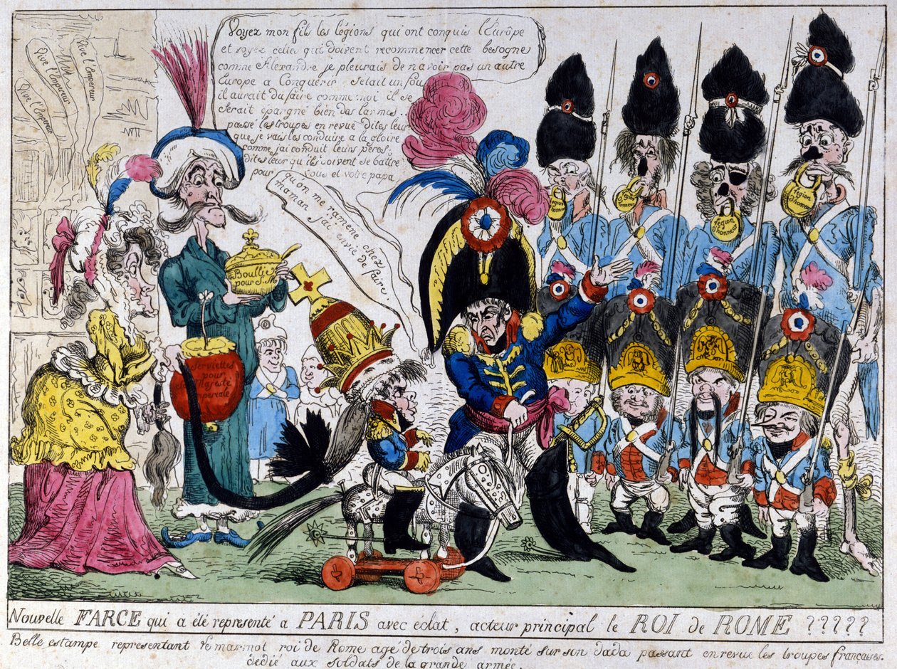 Napoleon Rusland Politieke Cartoon