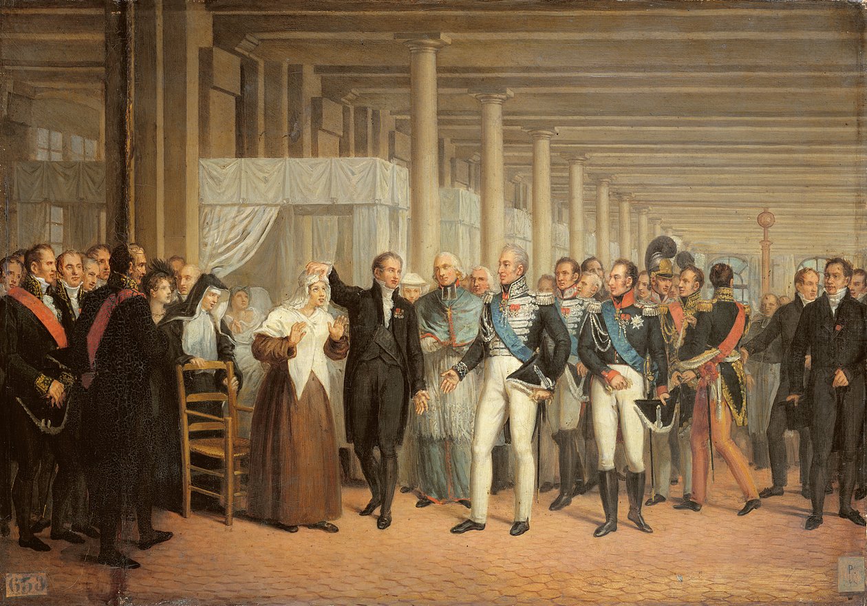 Cataract Operation Performed by Guillaume Dupuytren in the Presence of King Charles X at the Hotel Dieu by French School