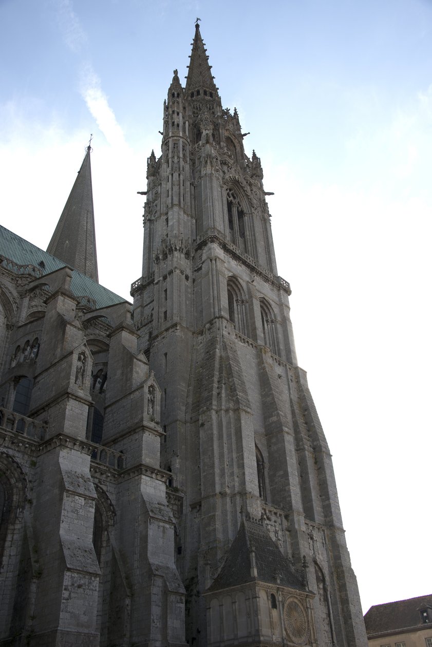 Cathedral of Chartres, North Facade with the Clock Pavilion by French School