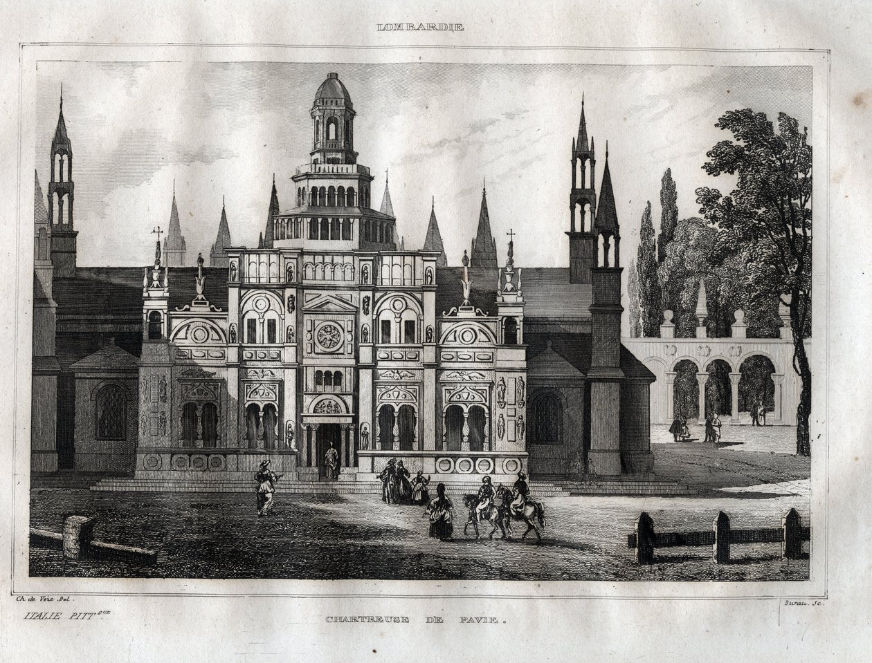 Certosa di Pavia - Chartreuse of Pavia by French School