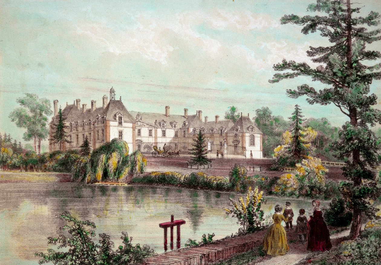 View of the Chateau de la Seilleraye in Carquefou (Loire Atlantique) by French School