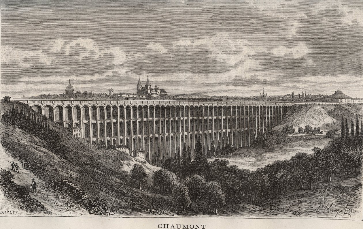 Chaumont - Haute-Marne - engraving in 
