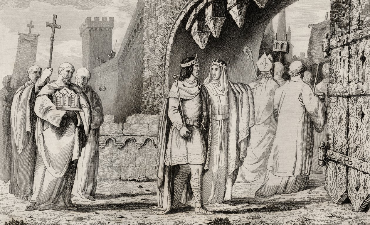 Chilperic I in a Religious Procession, from 