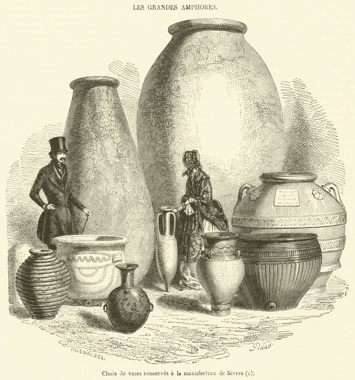 Selection of Vases Preserved at the Sèvres Manufactory by French School