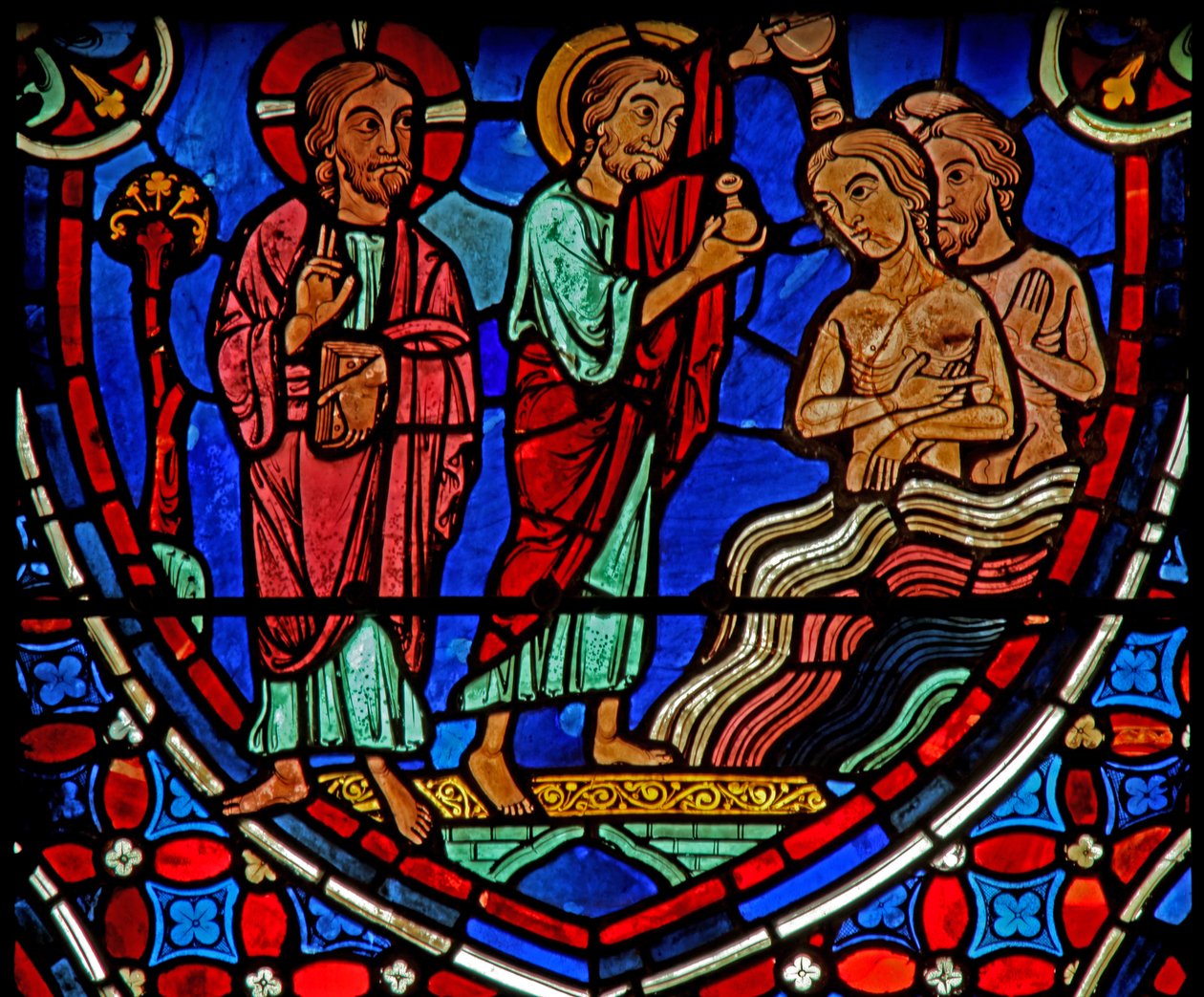 Christ blesses Apostles by French School