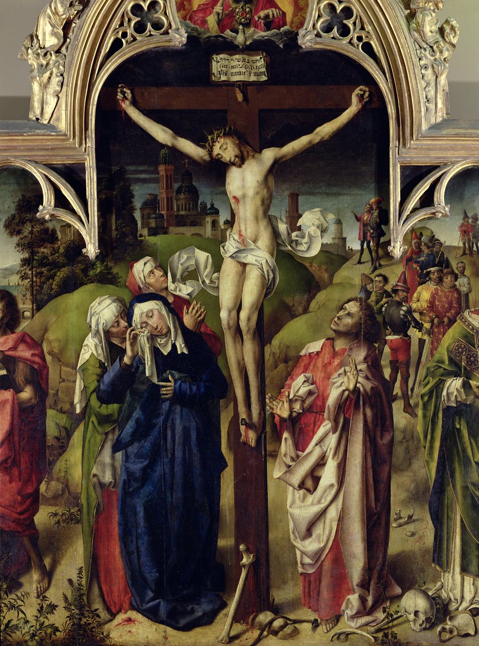 Christ on the Cross the Holy Women and St John the Evangelist from