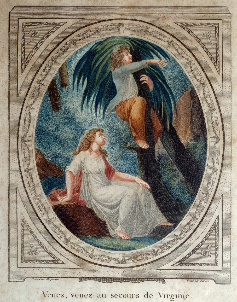 Come on, help Virginia. Illustration for the novel 