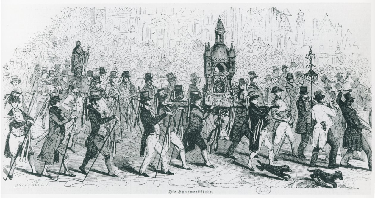 Companions of the Tour de France celebrating by French School