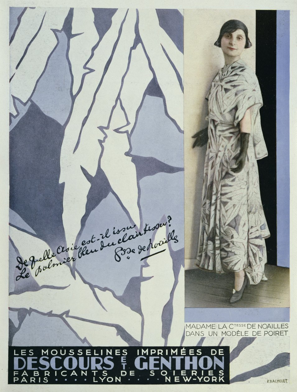 Countess Anna de Noailles (1876-1933) from Vogue, 1930 by French School