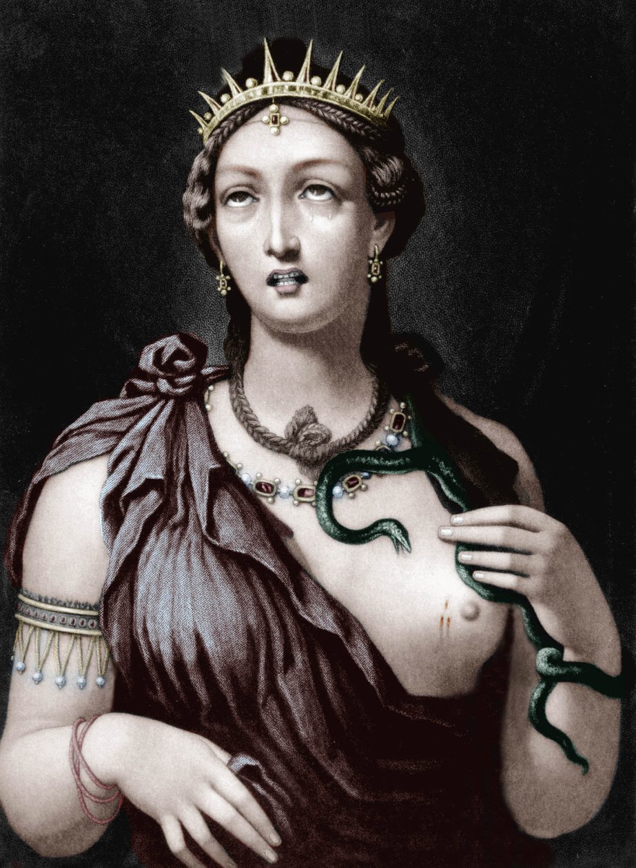 Death of Cleopatra VII, Macedonian Queen of Egypt by French School