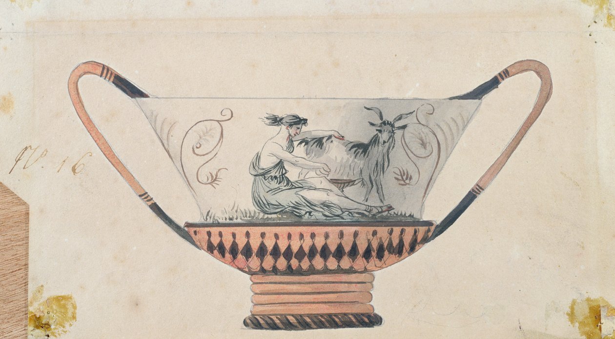 Design for the Rambouillet Dairy Service, Sevres Workshop by French School