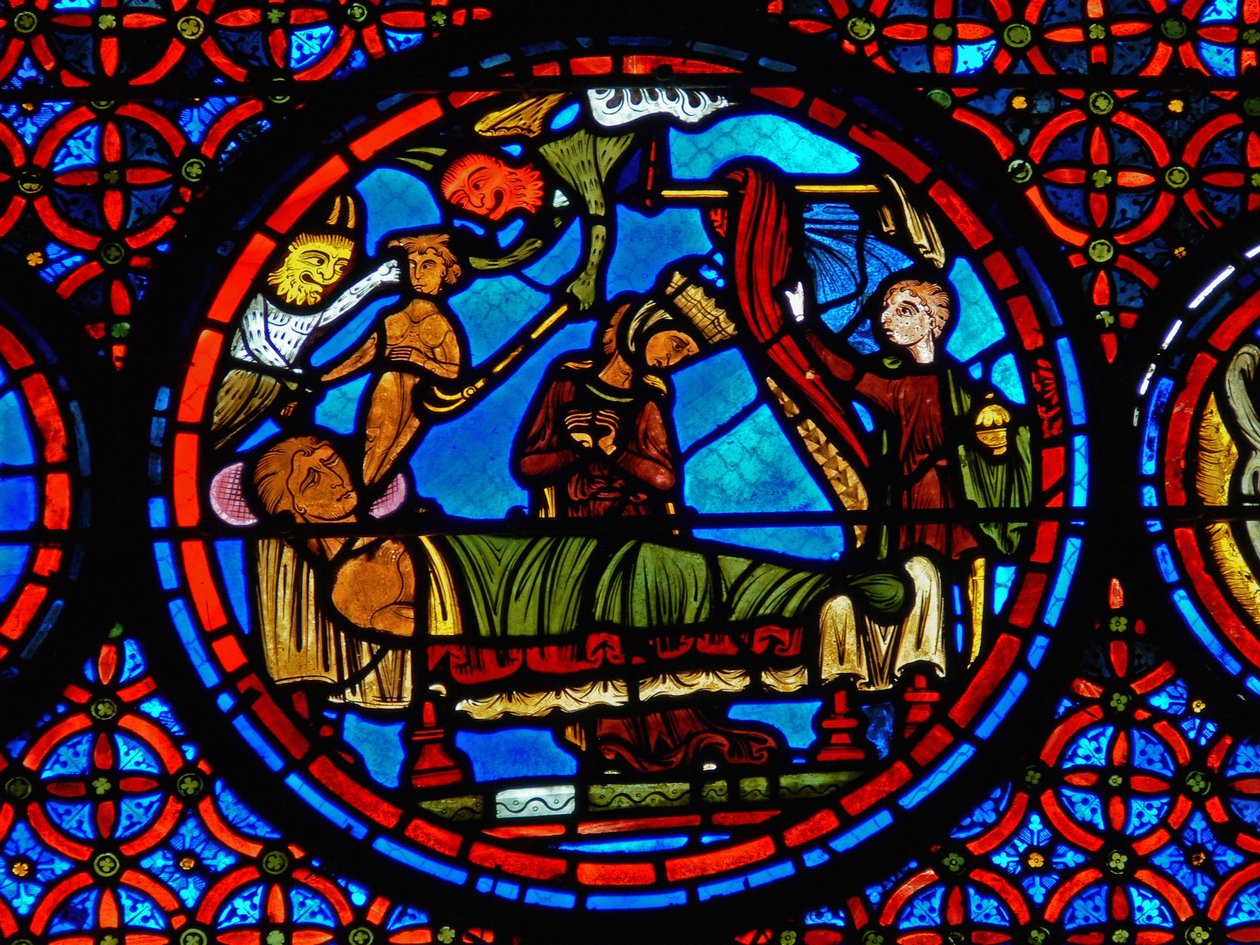 Detail (parable of Lazarus and Dives) by French School