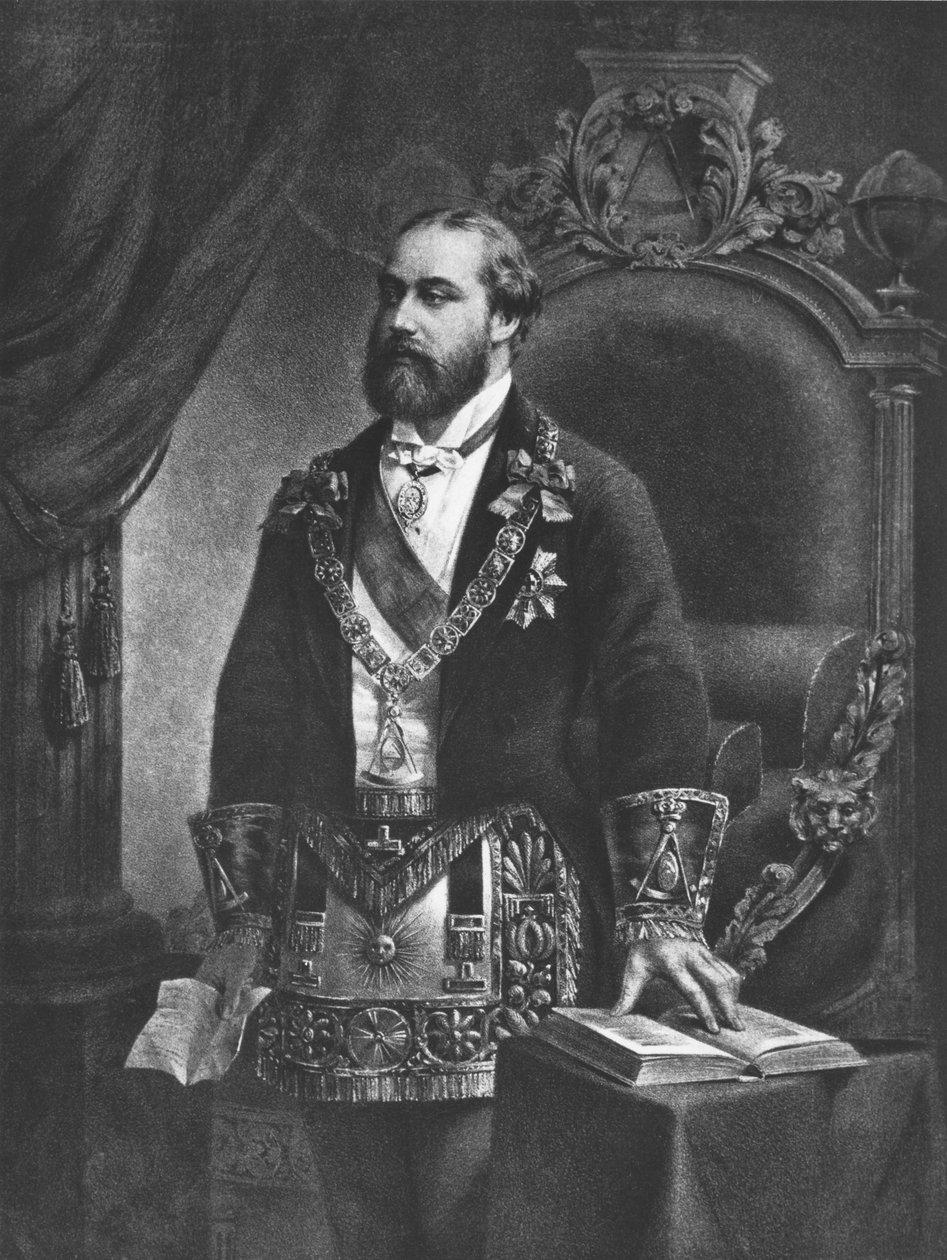Edward Prince of Wales, later Edward VII, as Grand Master of Freemasonry, 1884 by French School