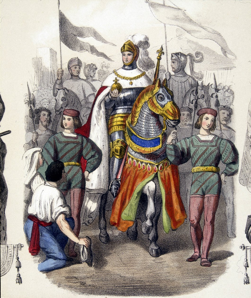 Entrance of Charles VIII to Naples on February 22 by French School