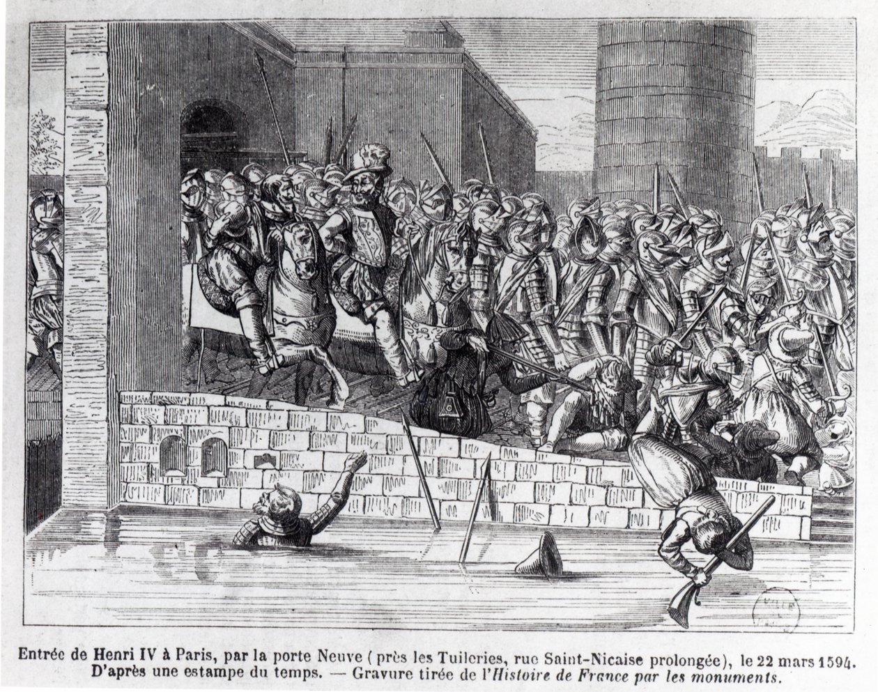 Entrance of Henri IV into Paris, 22nd March 1594 by French School