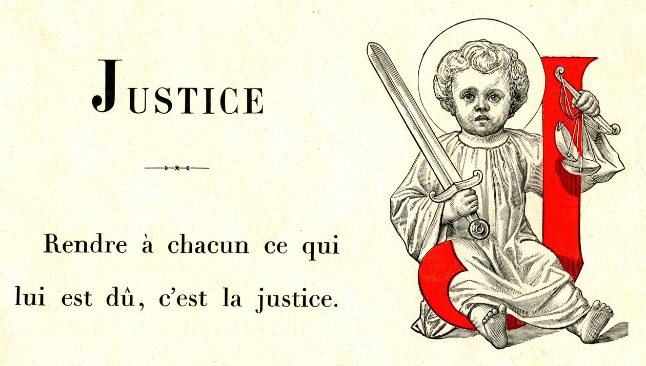 Excerpt from the Alphabet of the Child Jesus by French School