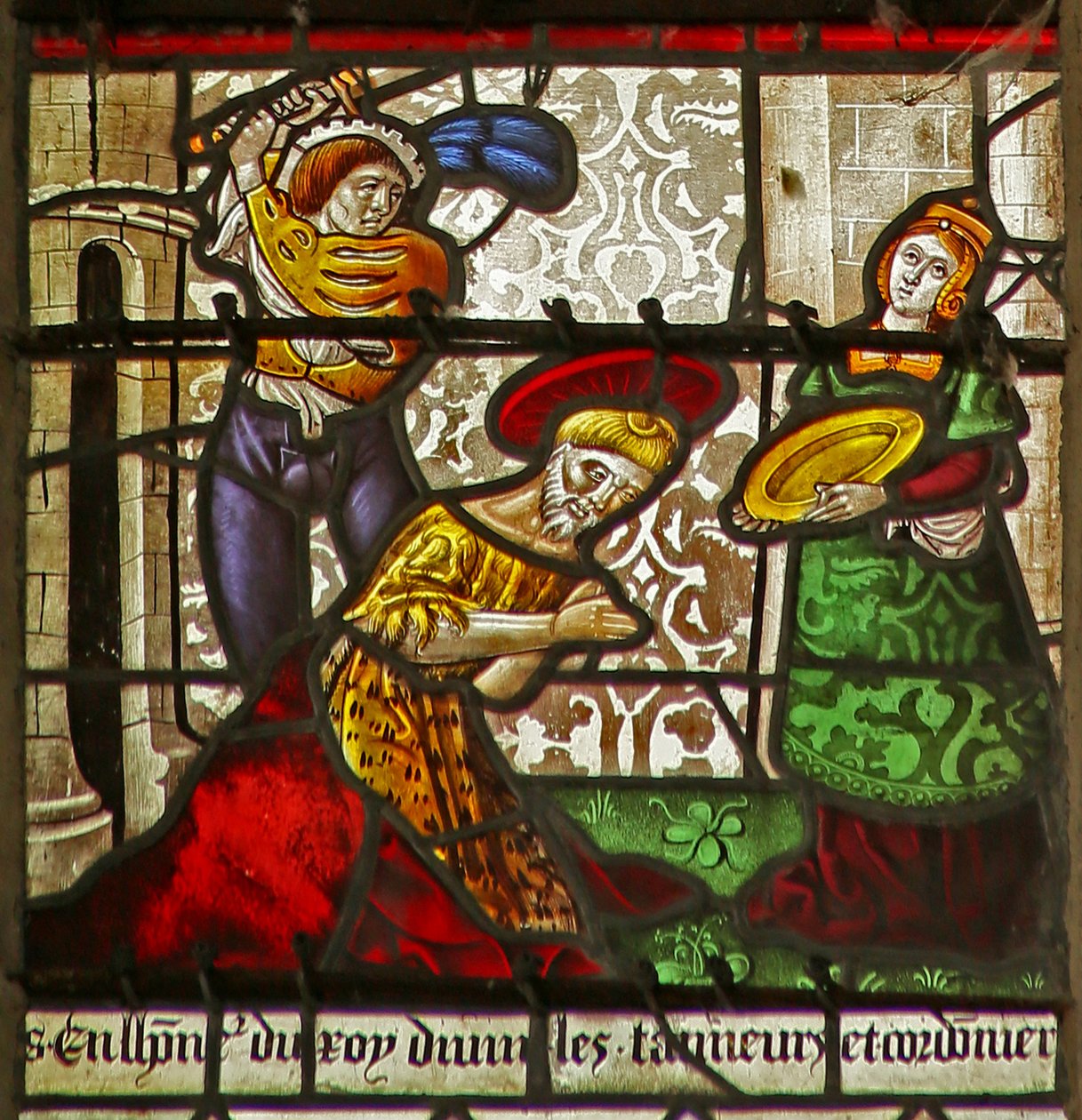 Execution of St John the Baptist: Salome Awaits by French School