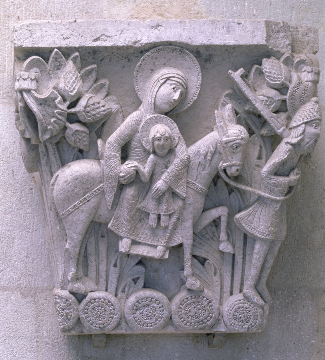 Flight into Egypt (original capital) by French School