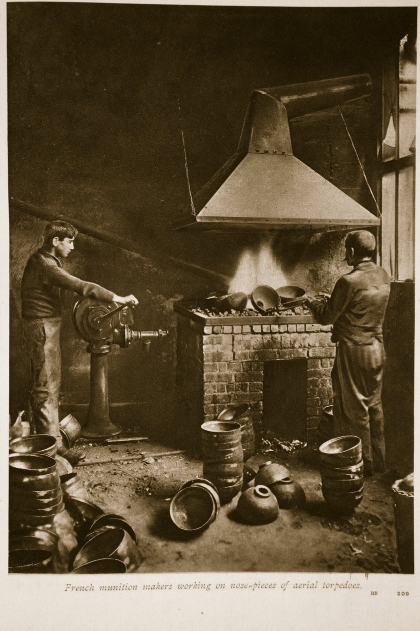 French Munition Makers Working on Nose-Pieces of Aerial Torpedoes, 1914-19 by French School