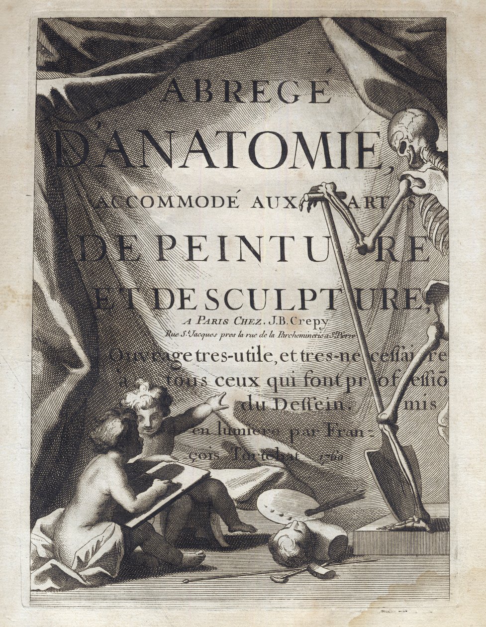 Abstract Anatomy, accommodated to the arts of painting and sculpture by French School