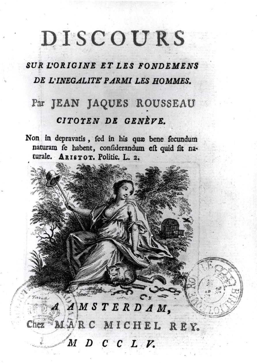 Frontispiece to Discours sur l