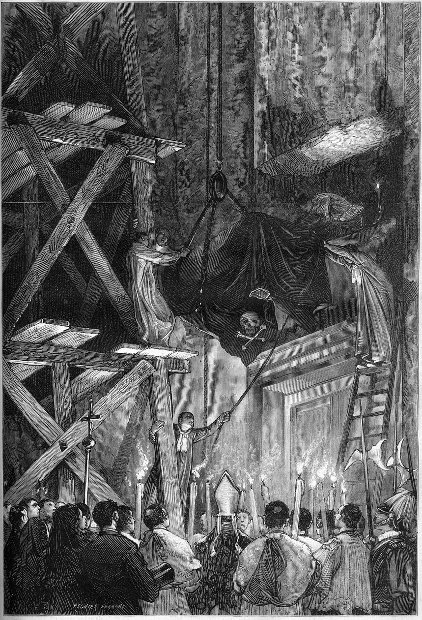 Funeral of Pope Pius IX: the burial of the body in St. Peter