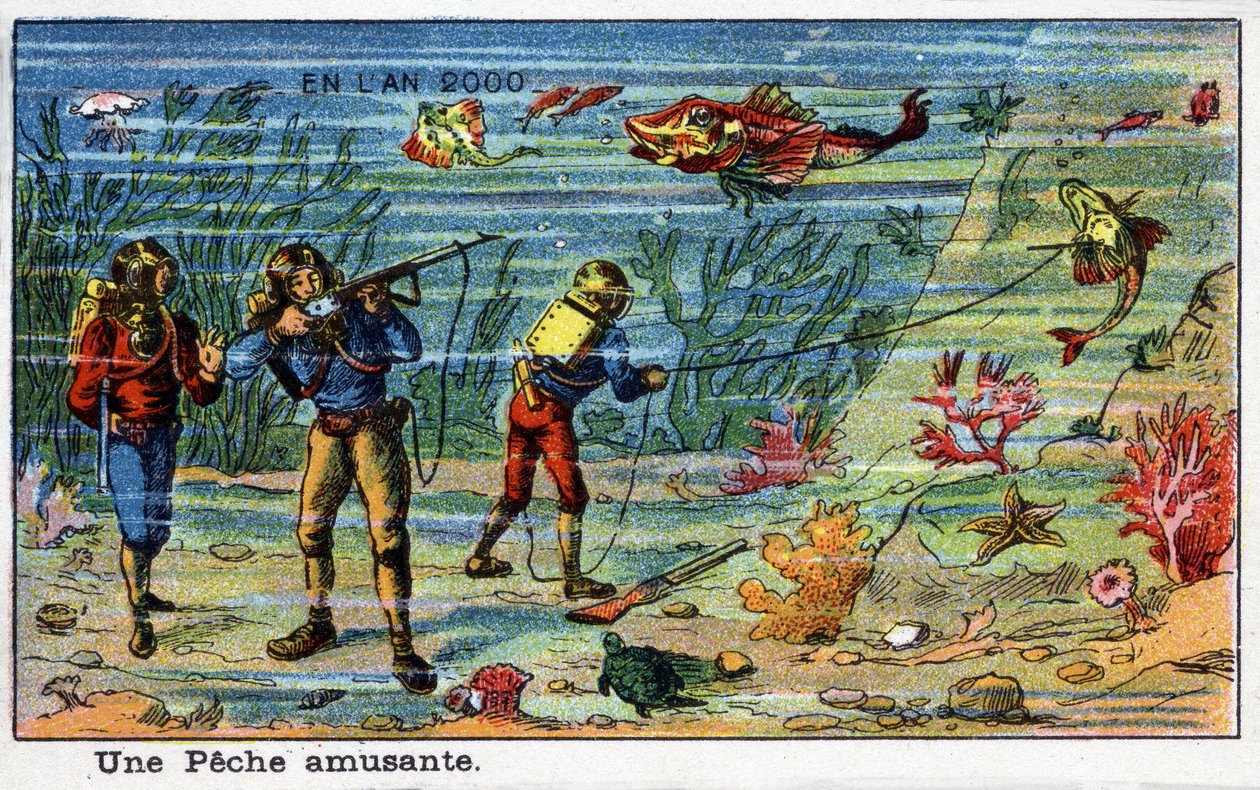 Futuredays: A Nineteenth Century Vision of the Year 2000 Series: A Fun Fishing (Under the Sea) by French School