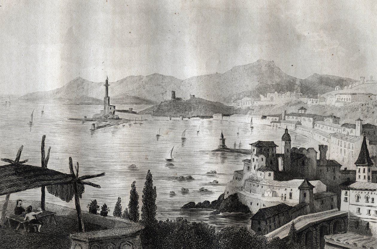 Genoa - Engraving from 