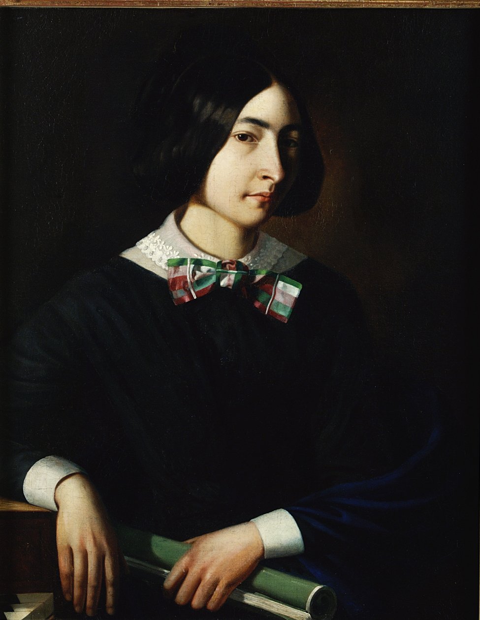 George Sand (1804-76) by French School: Buy fine art print