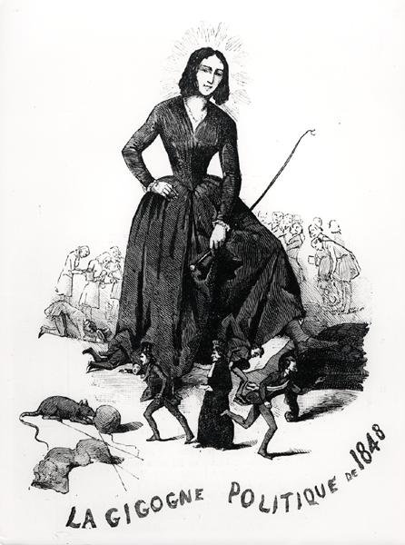 George Sand, the political stork, from 