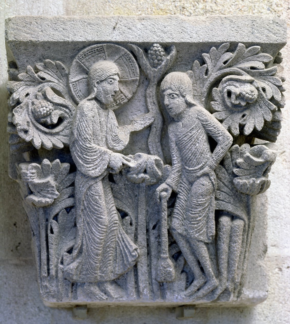 God Telling Adam to Work the Land (original capital) by French School