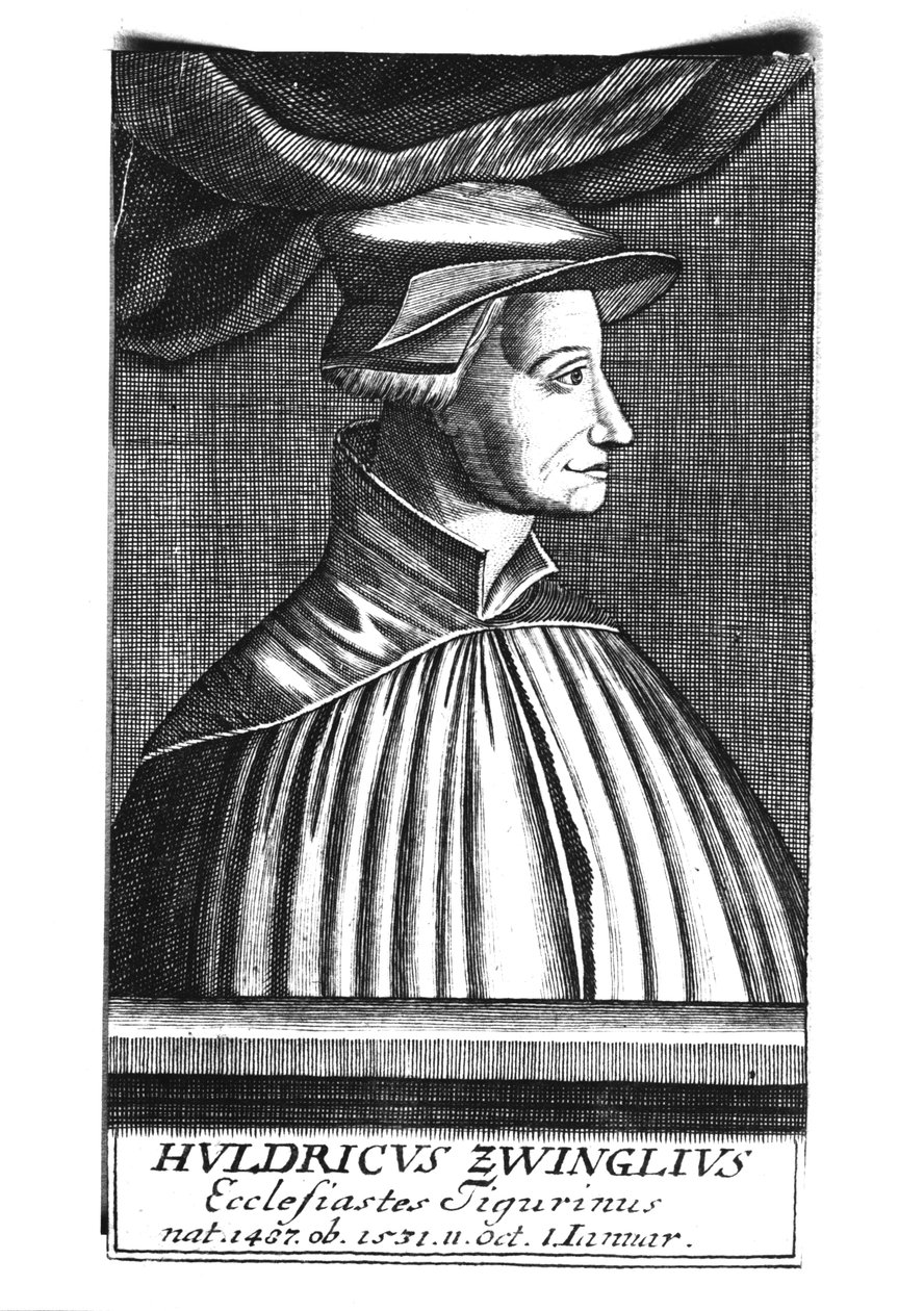Huldrych Zwingli, 1484-1531 by French School
