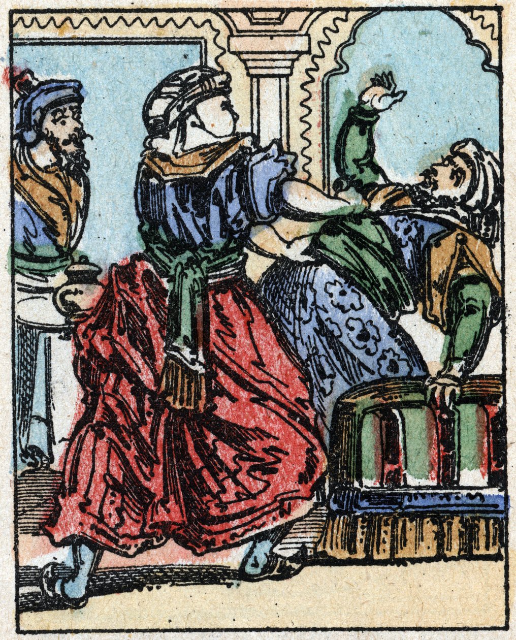 Illustration for the Tales of the Thousand and One Nights: Ali-Baba by French School