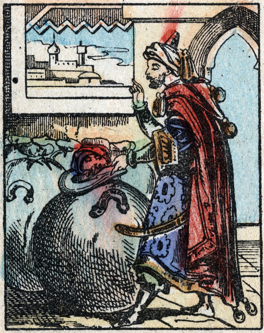 Illustration for the Tales of the Thousand and One Nights. Ali-Baba ...
