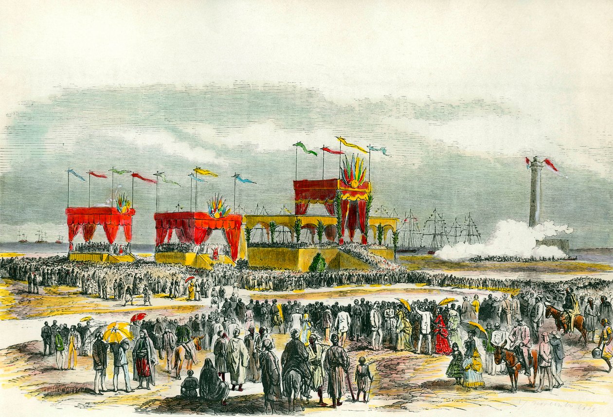 Inauguration of the Suez Canal in Egypt in 1869: The 