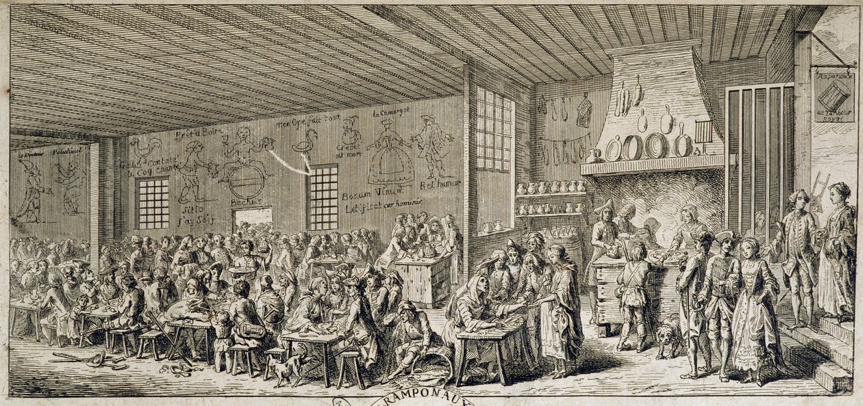 Interior of a cabaret 
