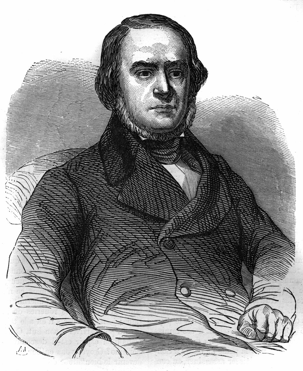 Italian National Movement: Daniele Manin proclaims the Republic of Venice (1848). Engraving in 