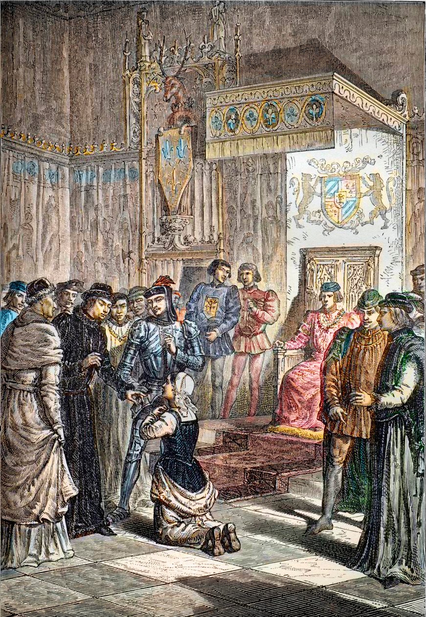 Joan of Arc before Charles VII at Chinon by French School