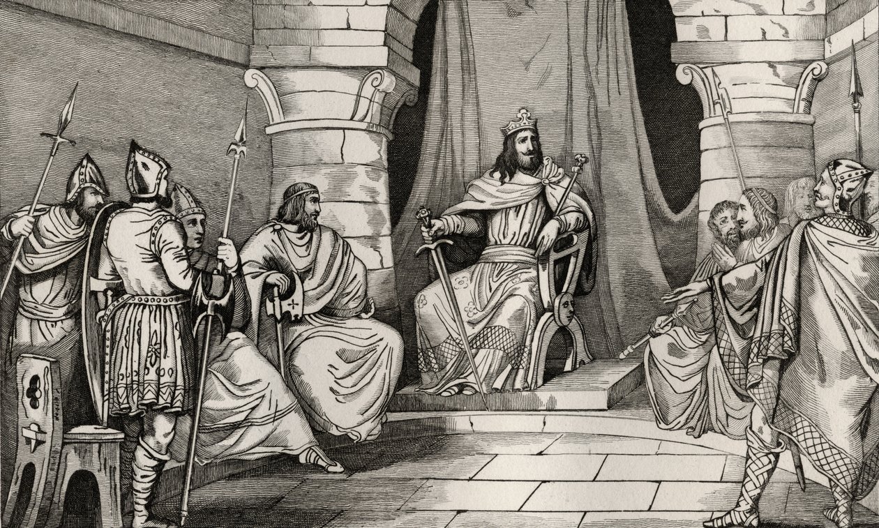 King Charibert in Council with Magistrates, from 